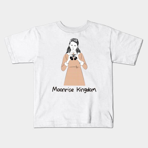Moonrise Kingdom - Wes Anderson Kids T-Shirt by mujeresponja